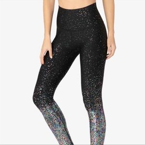 Beyond Yoga Alloy Ombré High Rise Rainbow Iridescent Workout Leggings